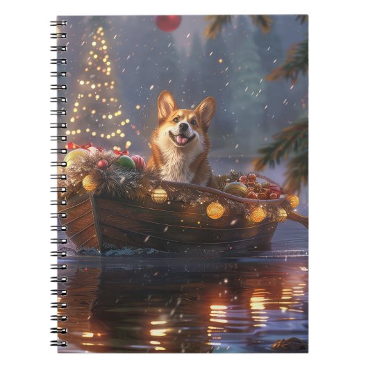 Corgi Kerstvakantie Notitieboek (Voorkant)