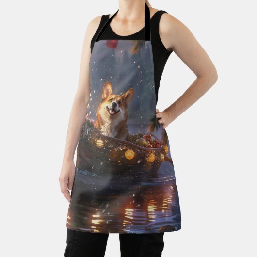 Corgi Kerstvakantie Schort (Insitu)