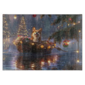 Corgi Kerstvakantie Snijplank (Voorkant)