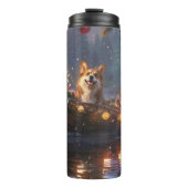 Corgi Kerstvakantie Thermosbeker (Voorkant)