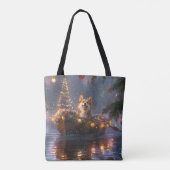Corgi Kerstvakantie Tote Bag (Achterkant)