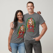 Corgi Kerstvrienden T-shirt (Unisex)