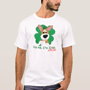 Corgi Kiss Ik ben Welsh T-Shirt