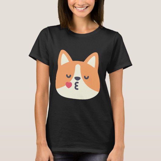 Corgi Kiss T-shirt (Voorkant)