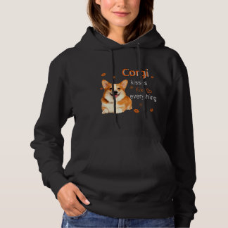 Corgi Kisses Fix Alles 1249 Hoodie