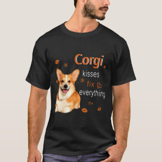 Corgi Kisses Fix Everything 1249 T-shirt