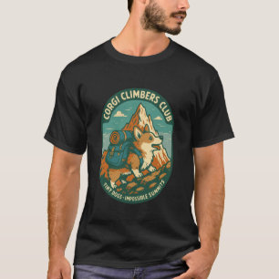 Corgi Klimmers Club Kleine Honden Vintage Grote To T-shirt