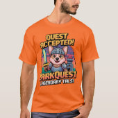 Corgi Knight - BarkQuest RPG Adventure Pixel Art T-shirt (Voorkant)