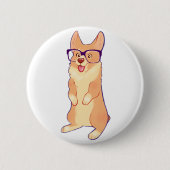 Corgi-knop Ronde Button 5,7 Cm (Voorkant)