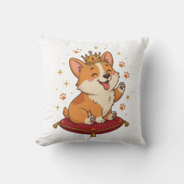 Corgi Koning Worp Kussen Cute Corgi Liefhebber Hui