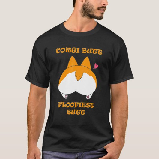 Corgi Kont  Hond T-shirt (Voorkant)