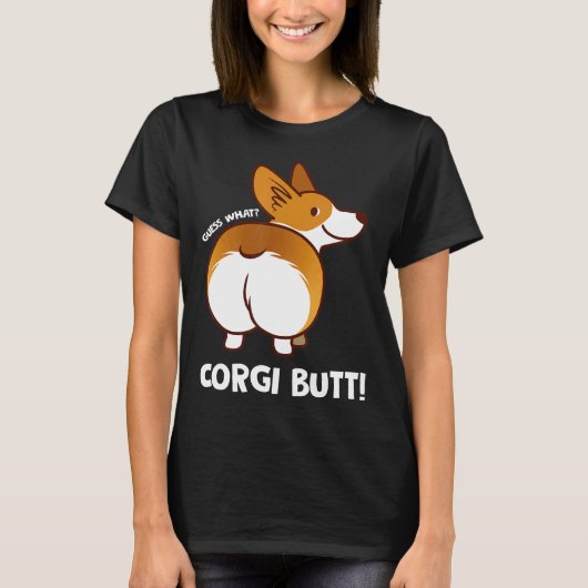 Corgi Kont Schattige Corgi T-shirt (Voorkant)