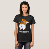 Corgi Kont Schattige Corgi T-shirt (Voorkant volledig)