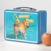 Corgi Kont Verjaardagshoed (In situ)