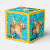 Corgi Kont Verjaardagshoed Bedankdoosjes (Achterkant)