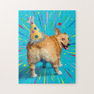 Corgi Kont Verjaardagshoed Legpuzzel