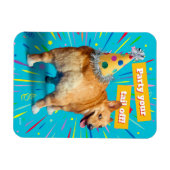 Corgi Kont Verjaardagshoed Magneet (Horizontaal)