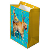 Corgi Kont Verjaardagshoed Medium Cadeauzakje (Achterkant Gekanteld)