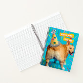 Corgi Kont Verjaardagshoed Notitieboek (Binnen)