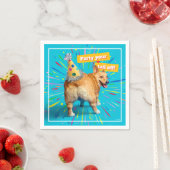 Corgi Kont Verjaardagshoed Servet (Insitu)