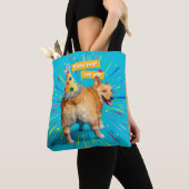 Corgi Kont Verjaardagshoed Tote Bag (Dichtbij)