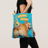 Corgi Kont Verjaardagshoed Tote Bag (Dichtbij)
