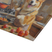 Corgi Kookt in Keuken Snijplank (Hoek)