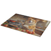 Corgi Kookt in Keuken Snijplank (Hoek)