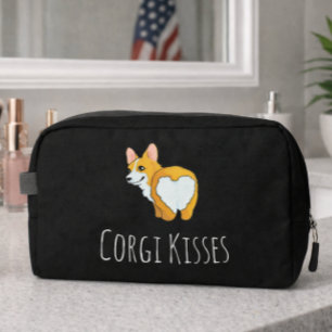 'Corgi Kusjes' Grappige Schattige Corgi Liefhebber Toilettasje