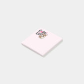 Corgi Kusjes Roze Hartjes Hondenliefhebbers Post-it® Notes (Schuin)