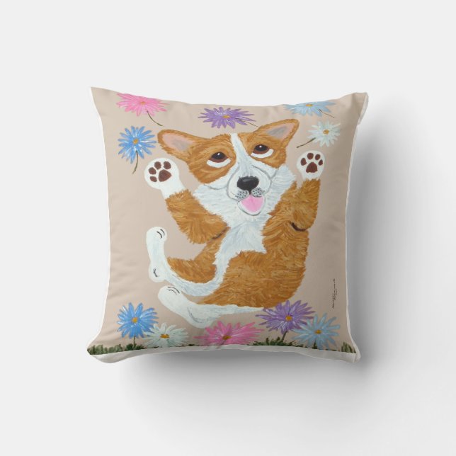 Corgi  kussen (Voorkant)