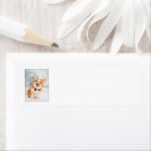 Corgi-labels voor kerstretouradressen etiket (Insitu)