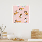 Corgi Language Print (Keuken)