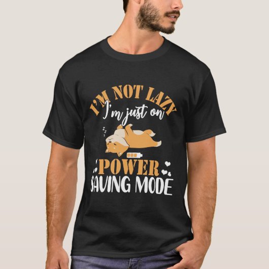 Corgi Lazy Sleeping Dog Funny T-shirt (Voorkant)