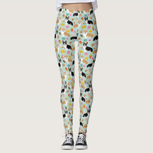 Corgi-Leggings - leuke corgi-cadeaus Leggings (Voorkant)