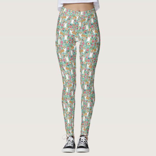 Corgi-Leggings - leuke corgi-cadeaus Leggings (Voorkant)