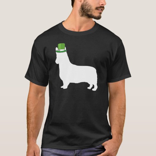 Corgi Leprechaun Ierse St. Patrickdag T-shirt (Voorkant)
