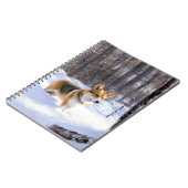 Corgi Let It Snow Kerstmis Notitieboek (Linkerzijde)