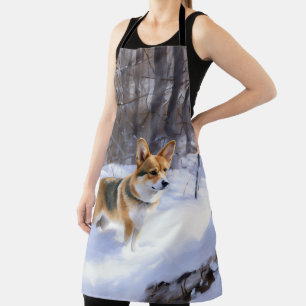 Corgi Let It Snow Kerstmis Schort
