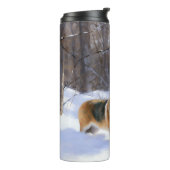 Corgi Let It Snow Kerstmis Thermosbeker (Gedraaid links)