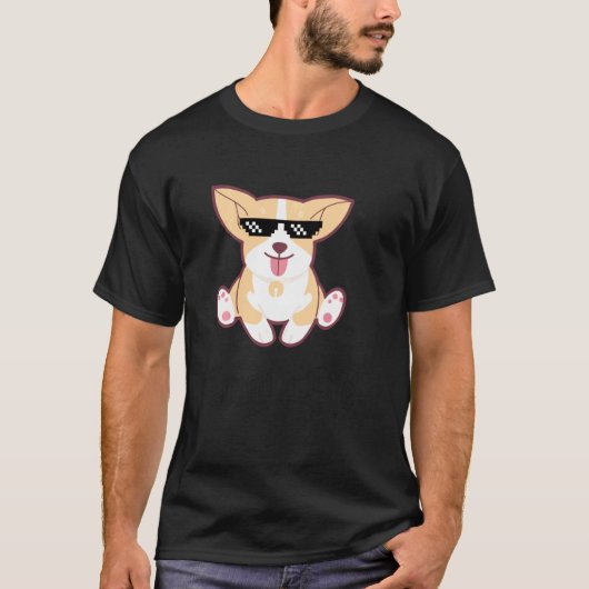 Corgi Leven Grappige Kleding T-shirt (Voorkant)