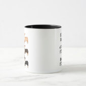 Corgi Licht Middel Donker Gebrande Koffie Liefhebb Mok (Midden)