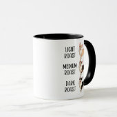 Corgi Licht Middel Donker Gebrande Koffie Liefhebb Mok (Voorkant rechts)