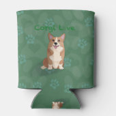 corgi-liefde blikjeskoeler (Achterkant)