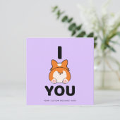 Corgi Liefde Kaart met Eigen Tekst (Staand voorkant)