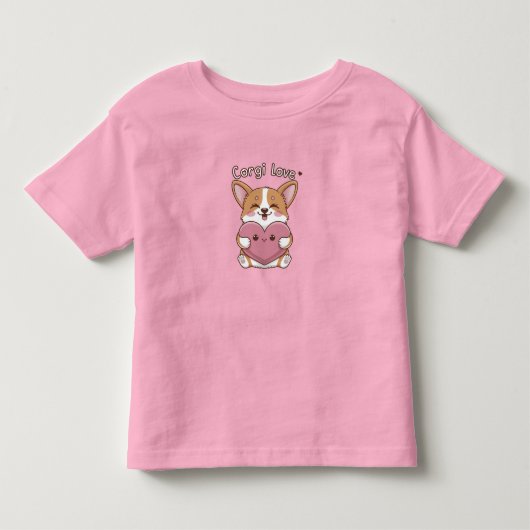 Corgi Liefde Kinder Shirts (Voorkant)