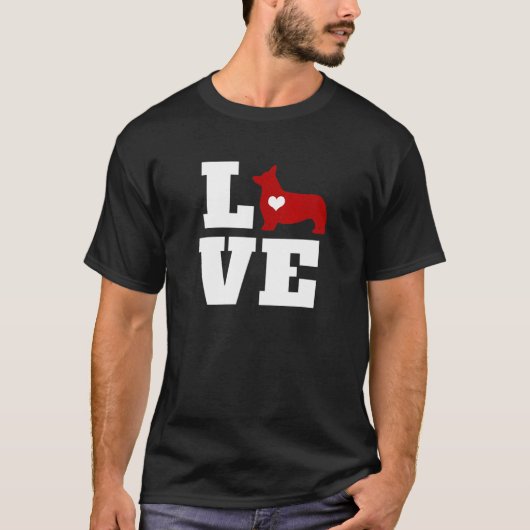 Corgi Liefde Schattige Corgi T-shirt (Voorkant)