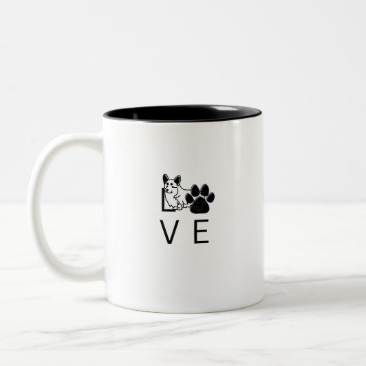 CORGI LIEFDE TWEEKLEURIGE KOFFIEMOK (Links)