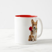 Corgi Liefde Tweekleurige Koffiemok (Voorkant rechts)
