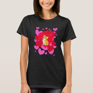 Corgi Liefde Valentijnsdag Hartjes Romantisch Hol T-shirt